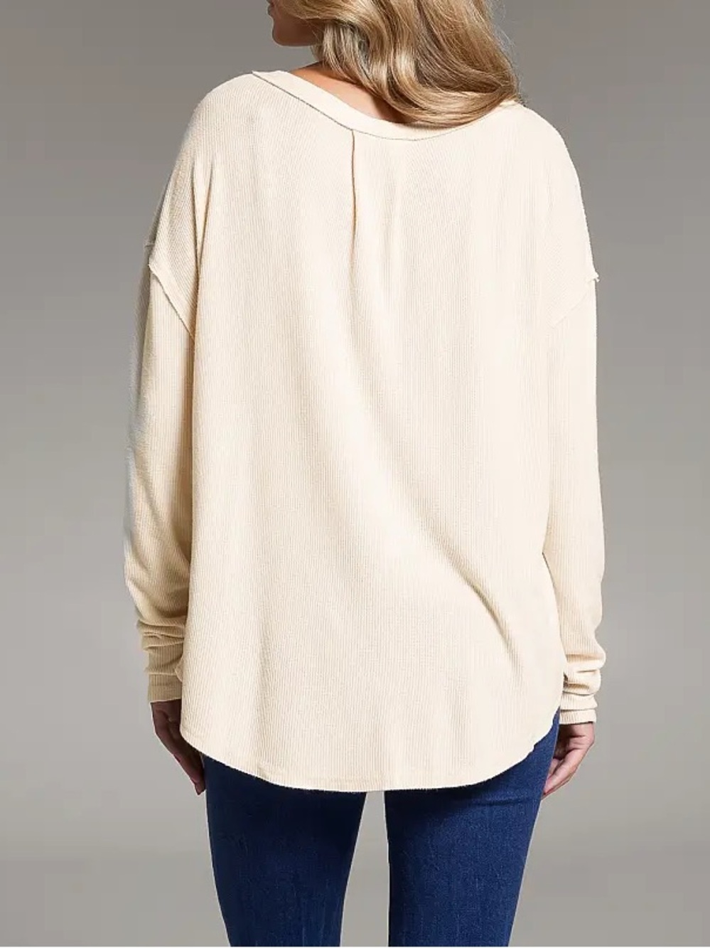 BKE Ribbed Henley - Picture 3 of 7